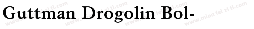 Guttman Drogolin Bol字体转换
